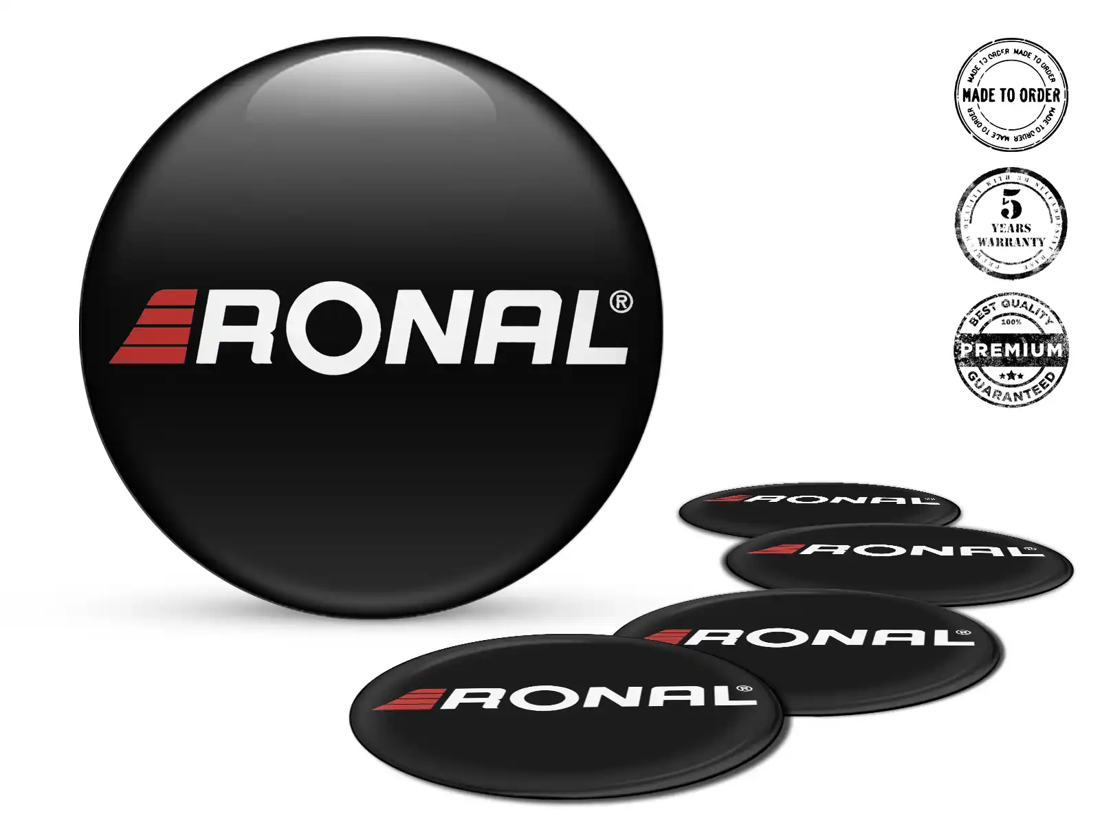Ronal Pegatinas de Aro Versión Diseño de Cúpula Elegante